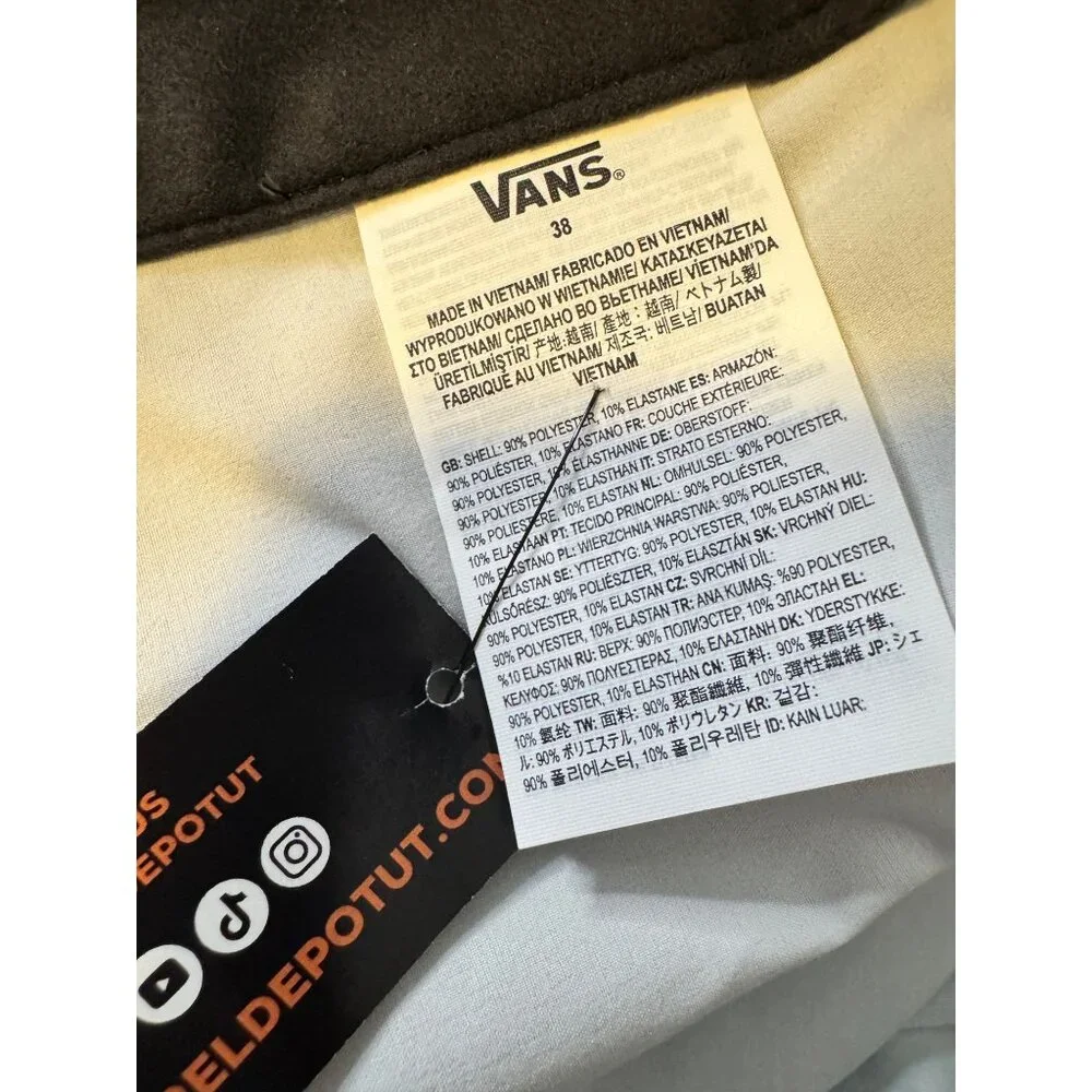 Vans Sidelines Board Shorts Size 38 Men’s “Off The Wall” NWT $54 Swim Pockets